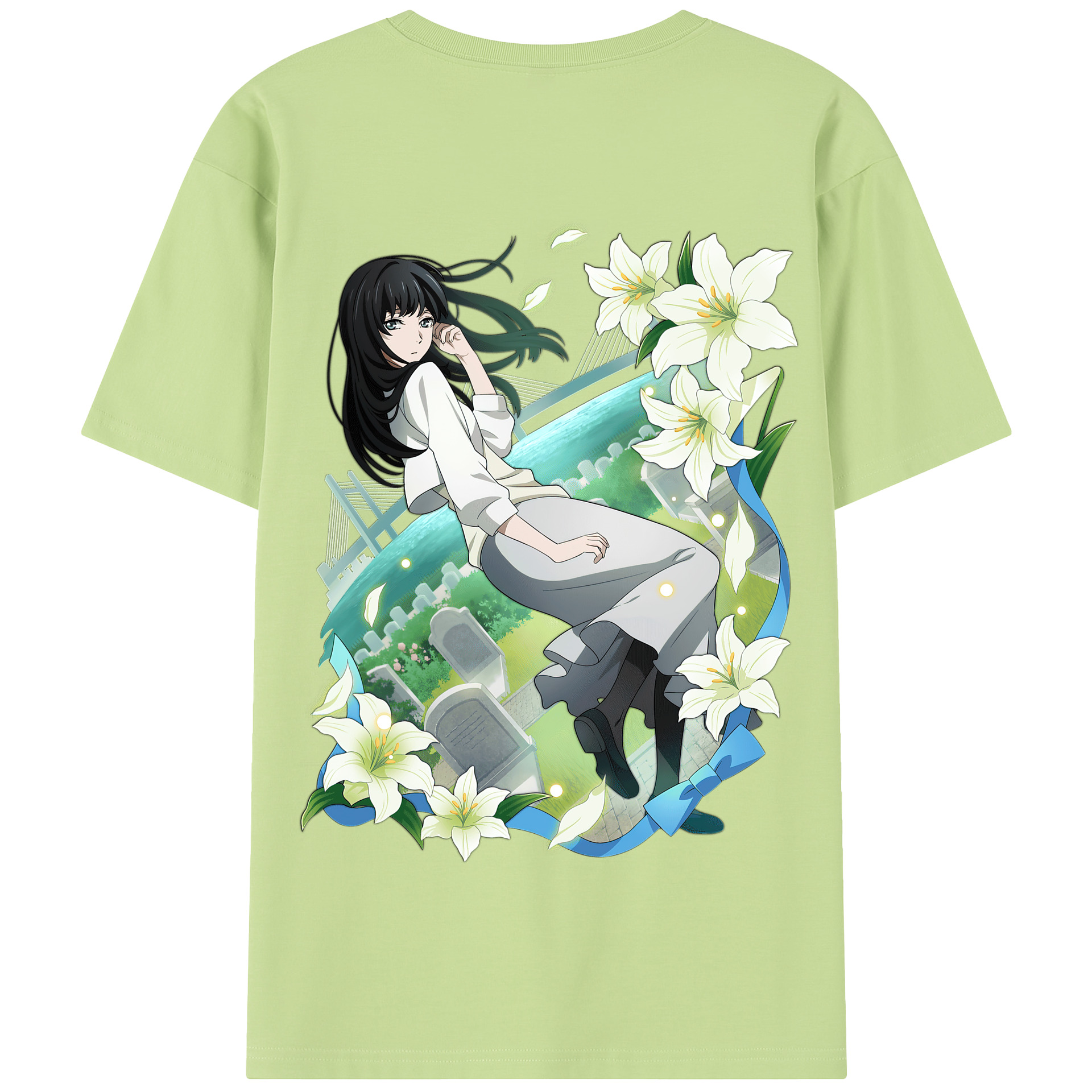 （画像用） 文豪ストレイドッグス Bungo Stray Dogs 綿100％半袖Tシャツ（背面プリント）